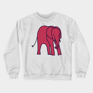 Viva Magenta Color of the Year 2023 Young Elephant Crewneck Sweatshirt